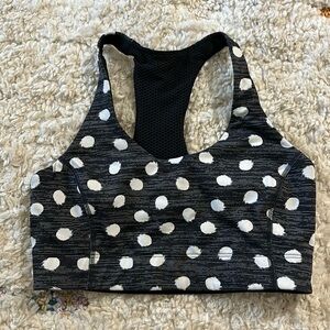 BNWT Outdoor Voices polka dot sports bra